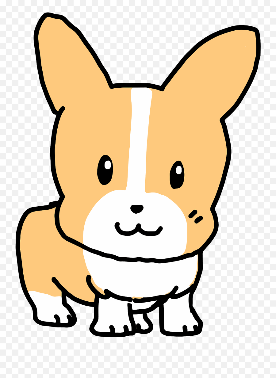 Pembroke Welsh Corgi Clipart - Animal Figure Emoji,Corgi Clipart