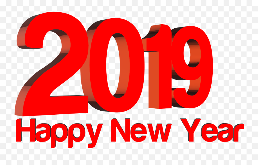 Happy New Year 3d Transparent Images Png Free Downloads - News 18 Emoji,Happy New Year 2019 Png