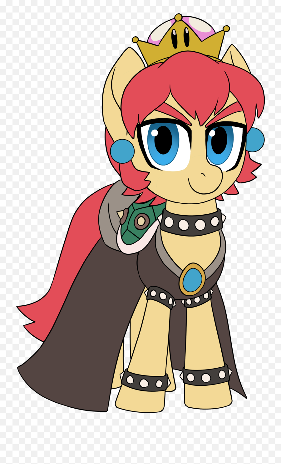 Bowser Bowsette Ponified Pony - Bowsette My Little Pony Emoji,Bowsette Png