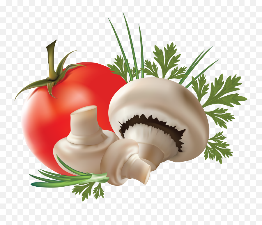 Coking Mushroom Clipart Free Download Png Png Images - Tomato And Mushroom Png Emoji,Mushroom Clipart