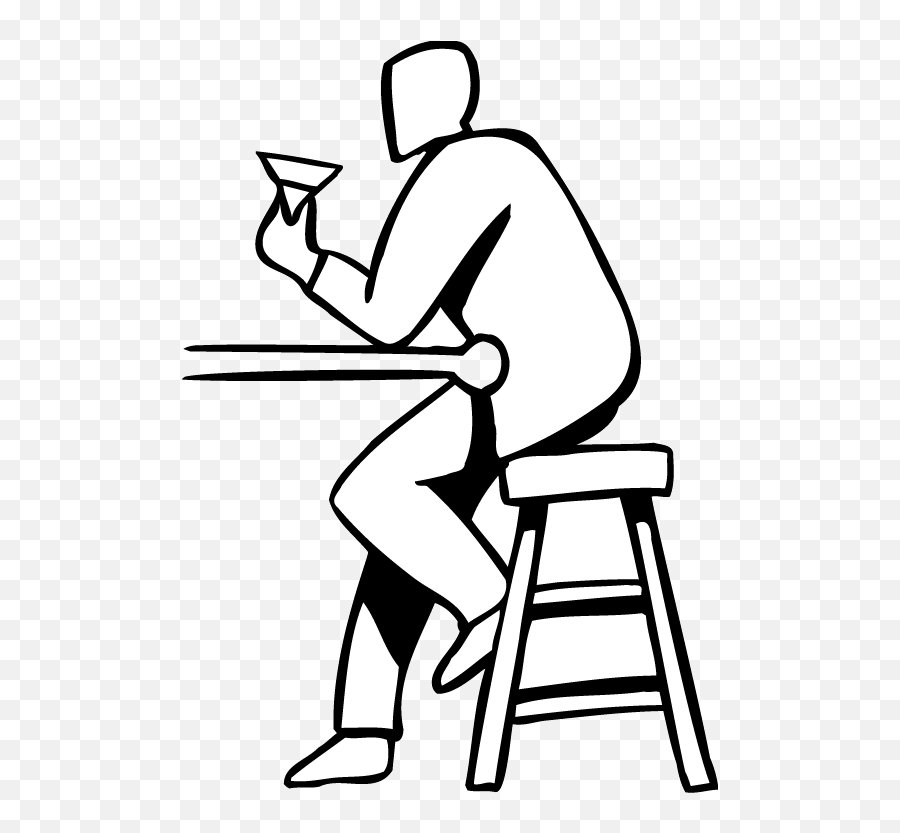 Esl Eating Out Writing - Guy In A Bar Drawing Emoji,Eat Clipart Black And White