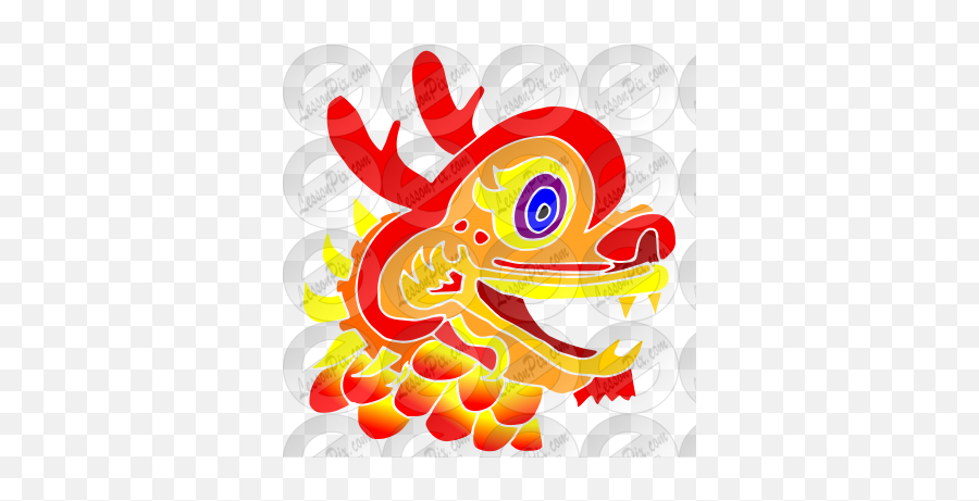 Dragon Stencil For Classroom Therapy Use - Great Dragon Fictional Character Emoji,Chinese Dragon Clipart
