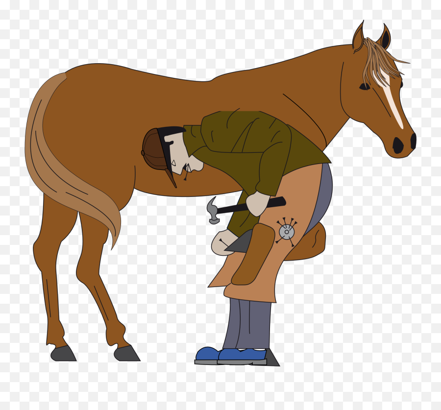 Shoeing A Horse Clipart Transparent - Shoeing A Horse Clipart Emoji,Horse Clipart