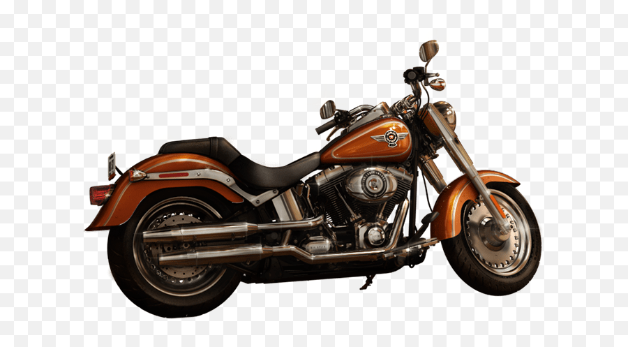 Harley Davidson Fatboy Amber Red Clipart - Full Size Clipart Emoji,Harley Davidson Motorcycle Clipart