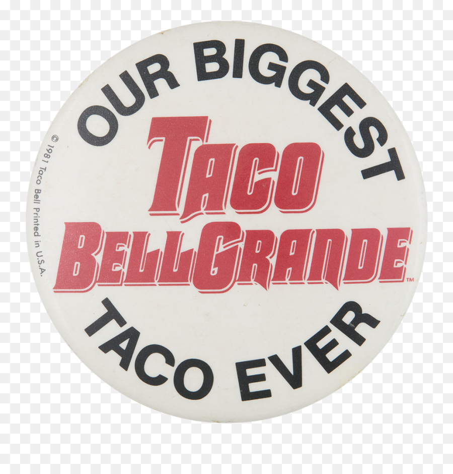 Taco Bell Grande Busy Beaver Button Museum Emoji,Taco Bell Png