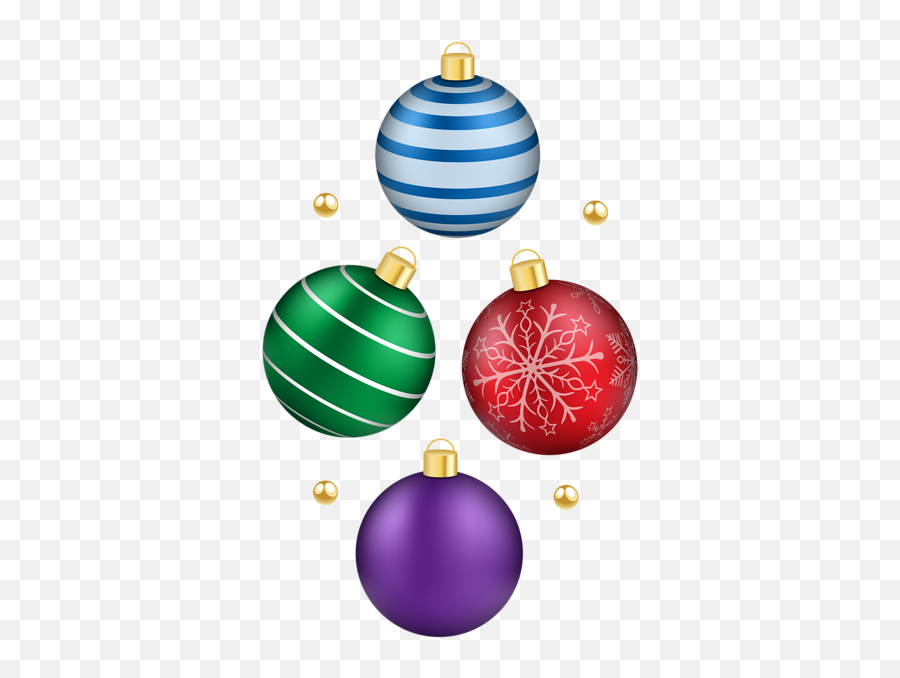 Clipart De Árvore De Enfeites De Natal Png Christmas - Transparent Clipart Christmas Ornament Emoji,Christmas Ornaments Clipart