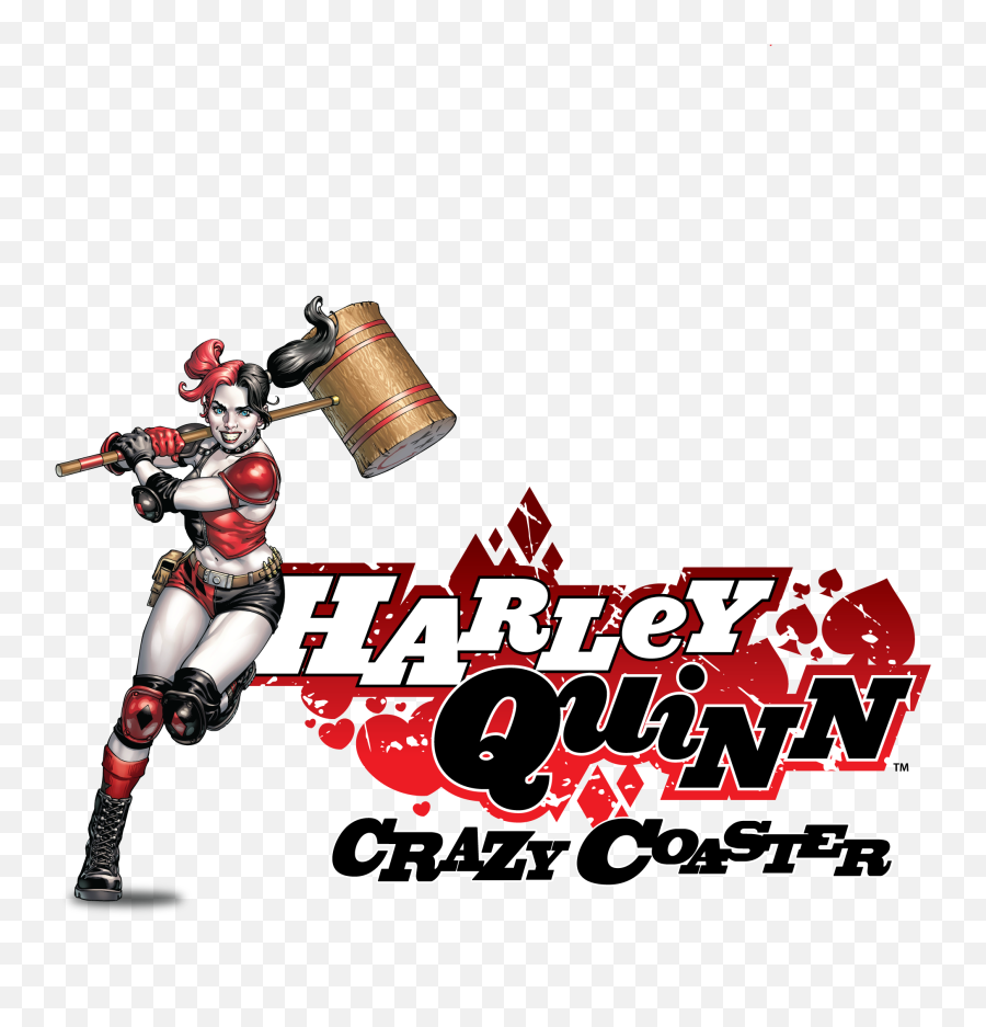 Harley Quinn Crazy 8 Coaster Logo - Cartoon Transparent Harley Quinn Emoji,Harley Quinn Logo