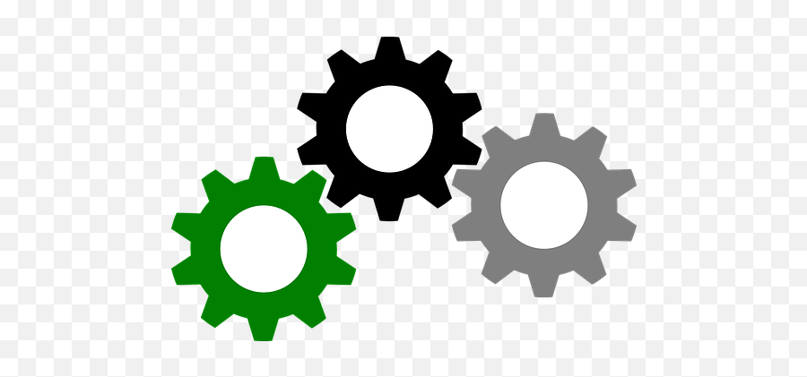 Download Cogwheels Gears Racks Pinions Emoji,Gear Clipart Black And White