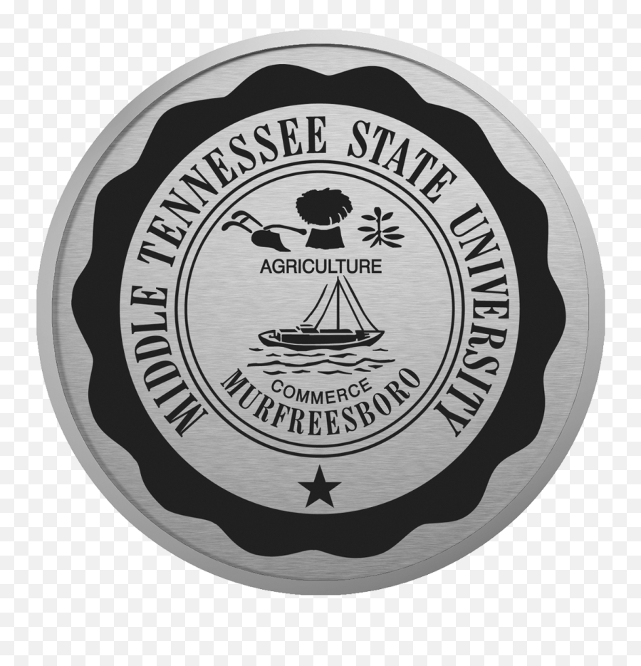 Middle Tennessee State University Silver Engraved Medallion Emoji,Tennessee State Logo