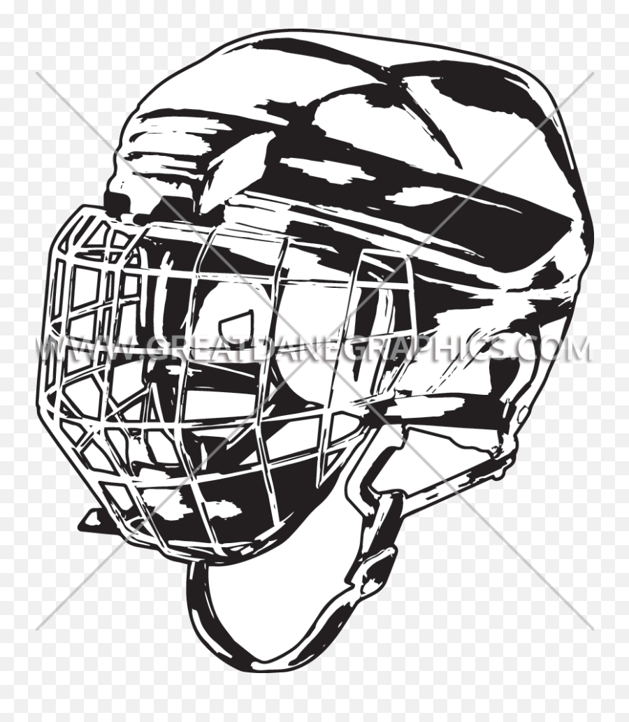 Ice Hockey Helmet Production Ready Artwork For T - Shirt Emoji,Hockey Helmet Clipart