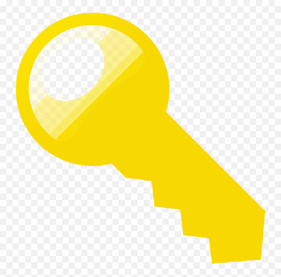 House Key Outline Yellow Car Cartoon Golden Lock Emoji,House Key Clipart