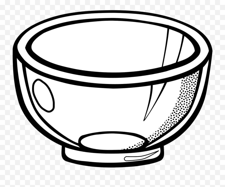 Picture Black And White Library Bowl - Bowl Clipart Black And White Emoji,Bowl Clipart