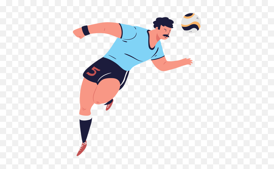 Header Soccer Player Character - Transparent Png U0026 Svg Player Emoji,Soccer Png