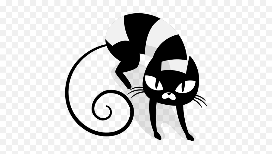 Angry Black Cat Cartoon - Transparent Png U0026 Svg Vector File Gato Enojado Dibujo Png Emoji,Black Cat Png