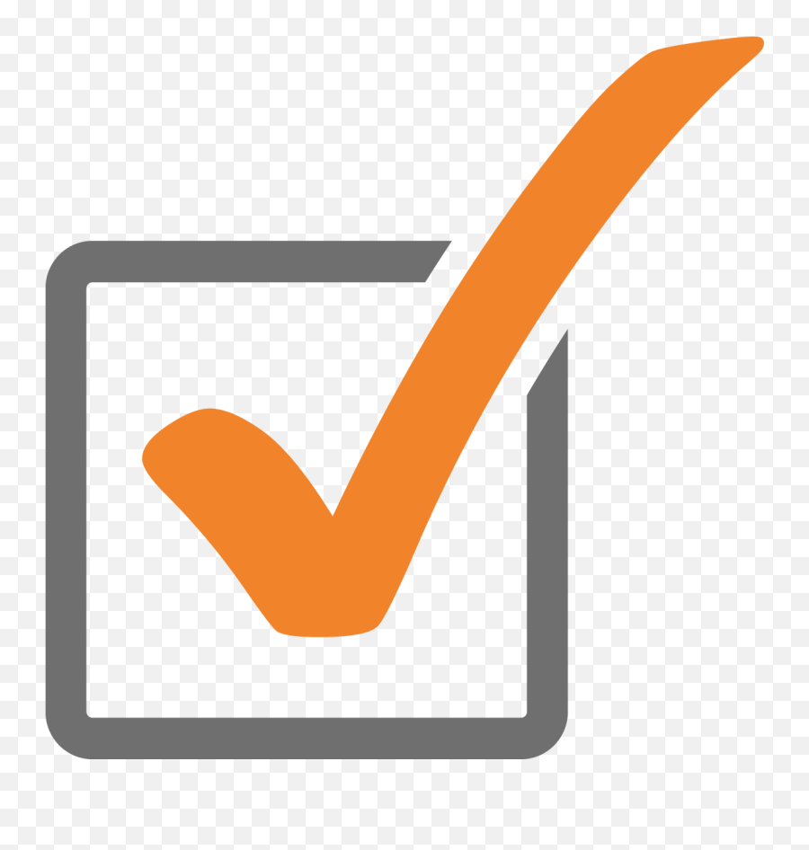 Download Clip Art Library Download - Orange Tick Mark Icon Emoji,Check Mark Png