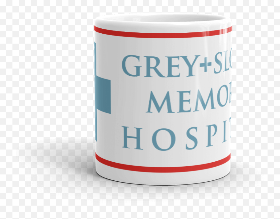 Sloan Memorial Hospital White Mug - Hotel Lago Grey Emoji,Greys Anatomy Logo