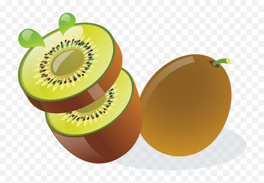 Kiwi Fruit Clipart - Diferencia Entre Kiwi Verde Y Kiwi Amarillo Emoji,Kiwi Clipart