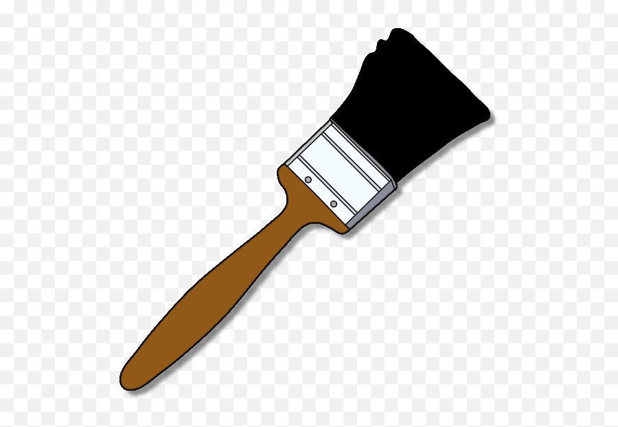 Paint Brush Clip Art - Png Paintbrush 553x541 Png Clip Art Vector Paint Brush Emoji,Chores Clipart