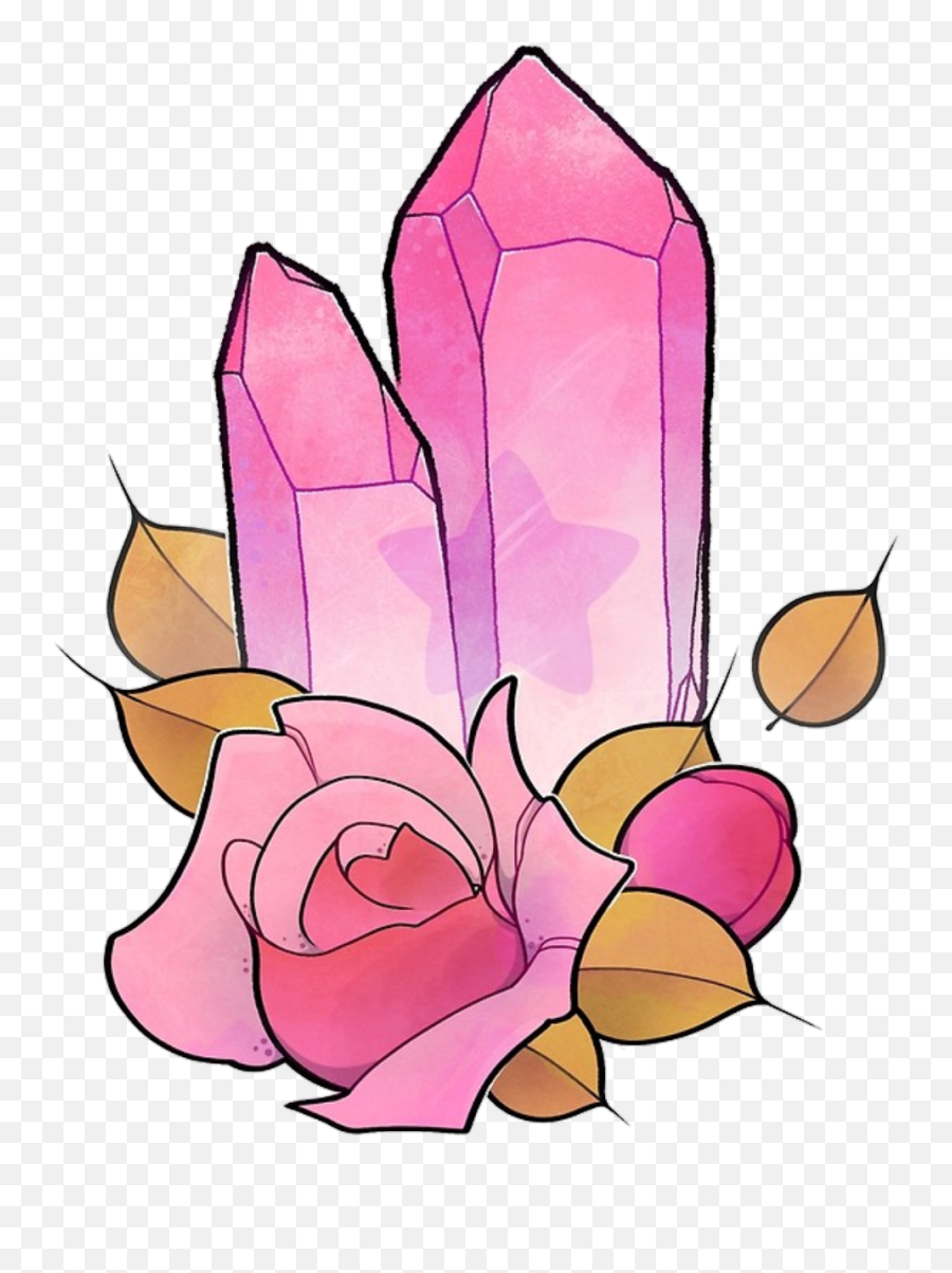 Rose Quartz Crystal - Art Rose Quartz Crystal Cluster Emoji,Crystal Clipart