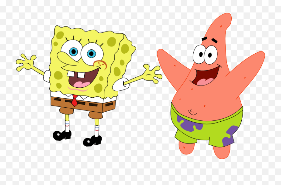 Download Hd Starfish Clipart Spongebob - Patrick Transparent Spongebob And Patrick Transparent Png Emoji,Starfish Clipart