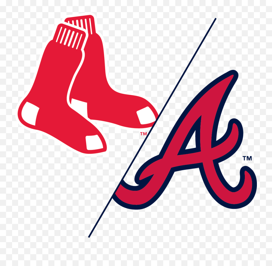 Atlanta Braves Vs - Red Sox Logo Emoji,Boston Red Sox Logo