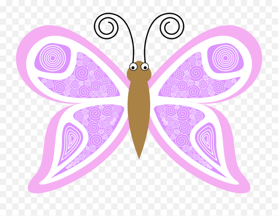 Symmetrymothpink Png Clipart - Royalty Free Svg Png Cartoon Butterfly And Flowers Emoji,Free Butterfly Clipart