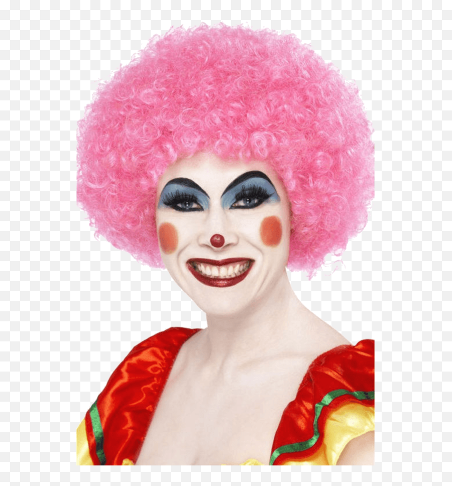 Hd Clown With Pink Hair Transparent Png - Clown Wig Green Emoji,Clown Hair Png