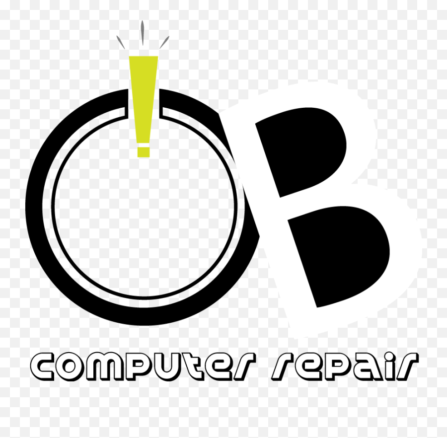 Ob Computer Repair - Keep Your Files And Data Secure Dot Emoji,Computer Repair Logo