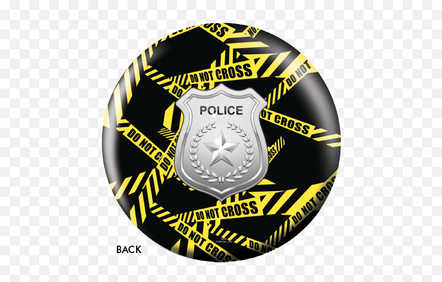 Bowling Ball For Police And Law Enforcement - Red Danger Tape Emoji,Firemen Logos