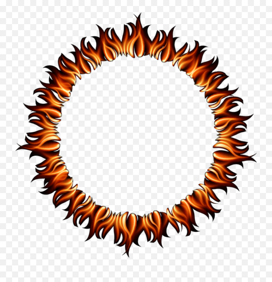 Fire Flames Ring Round Circle Circles - Transparent Round Fire Png Emoji,Fire Circle Png