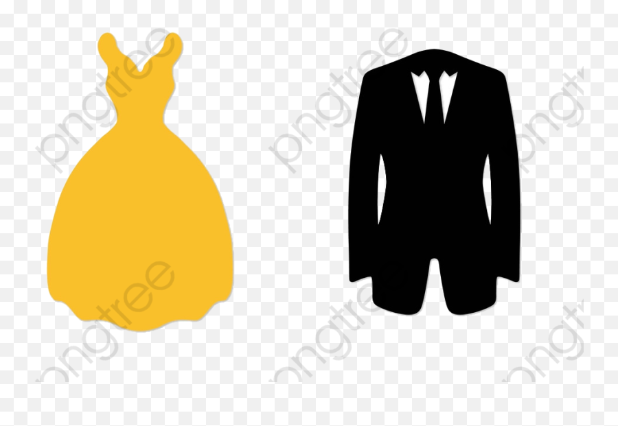 Dresses And Suits Party - Vestido E Terno Png Transparent Emoji,Suits Clipart