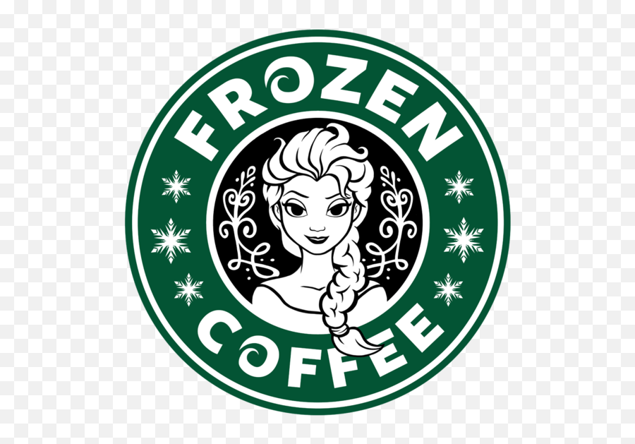 Frozen Coffee By Ellador Disney Starbucks Disney Tshirts - Starbucks Ariel Emoji,Starbucks Logo Png