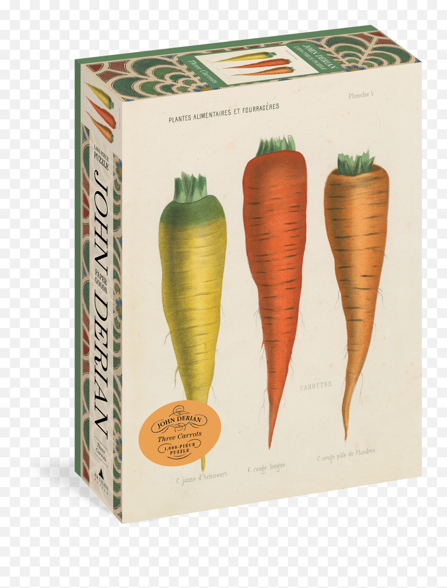 John Derian Paper Goods Three Carrots 1000 - Piece Puzzle Emoji,Carrot Transparent