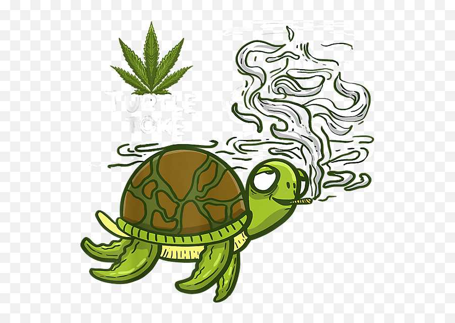 Smoking High Turtle Funny Weed 420 Marijuana Joint Stoner Emoji,Joint Clipart