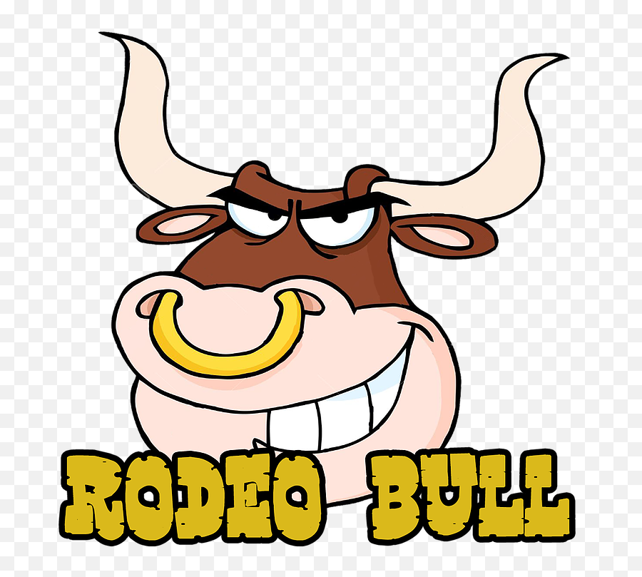 Inflatable Hire Rodeo Bull Logopng - Cartoon Bull Face Emoji,Bull Head Clipart