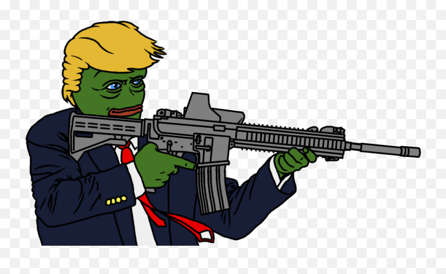Pepe With Gun Png - Itu0027s High Quality And Easy To Use Emoji,Angry Pepe Png