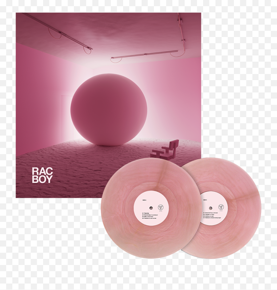 Rac - Boy Vinyl Pink Glass Or White Splatter Music Rac Emoji,White Splatter Transparent