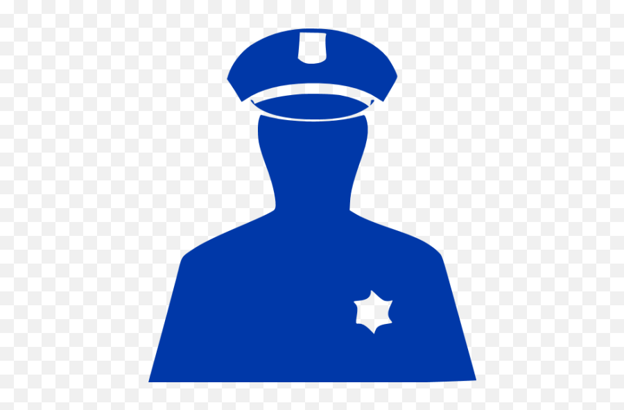 Royal Azure Blue Police 2 Icon - Free Royal Azure Blue Emoji,Police Icon Png