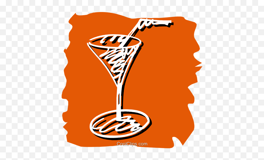 Cocktailmartini Glass Royalty Free Vector Clip Art - Martini Glass Emoji,Martini Glass Clipart