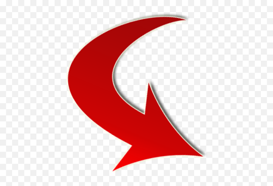 Clickbait Arrow - Red Curved Arrow Png Transparent Emoji,Red Arrow Png