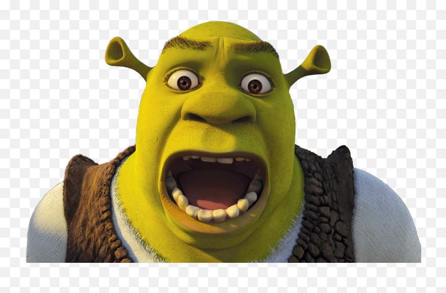 Shrek Open Mouth Transparent Png - Shrek Sticker Emoji,Shrek Transparent