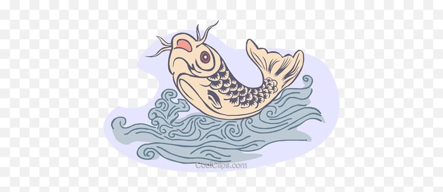 Carp Royalty Free Vector Clip Art - Floppy Fish Clip Art Emoji,Catfish Clipart