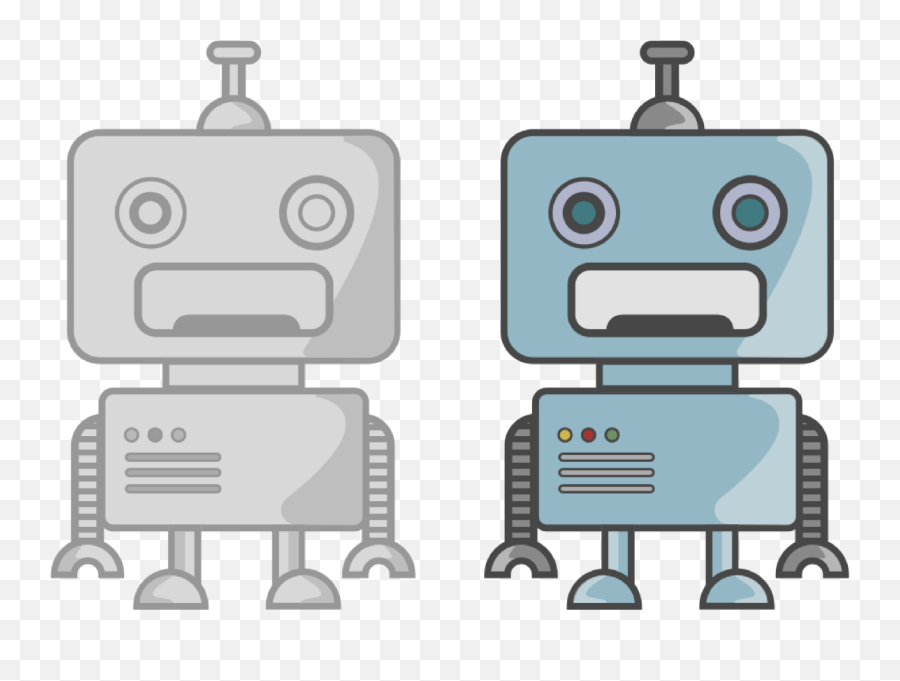 Robot Clipart Png - Robot Clipart Foot Robot Illustration Robot Sketch Emoji,Robot Clipart