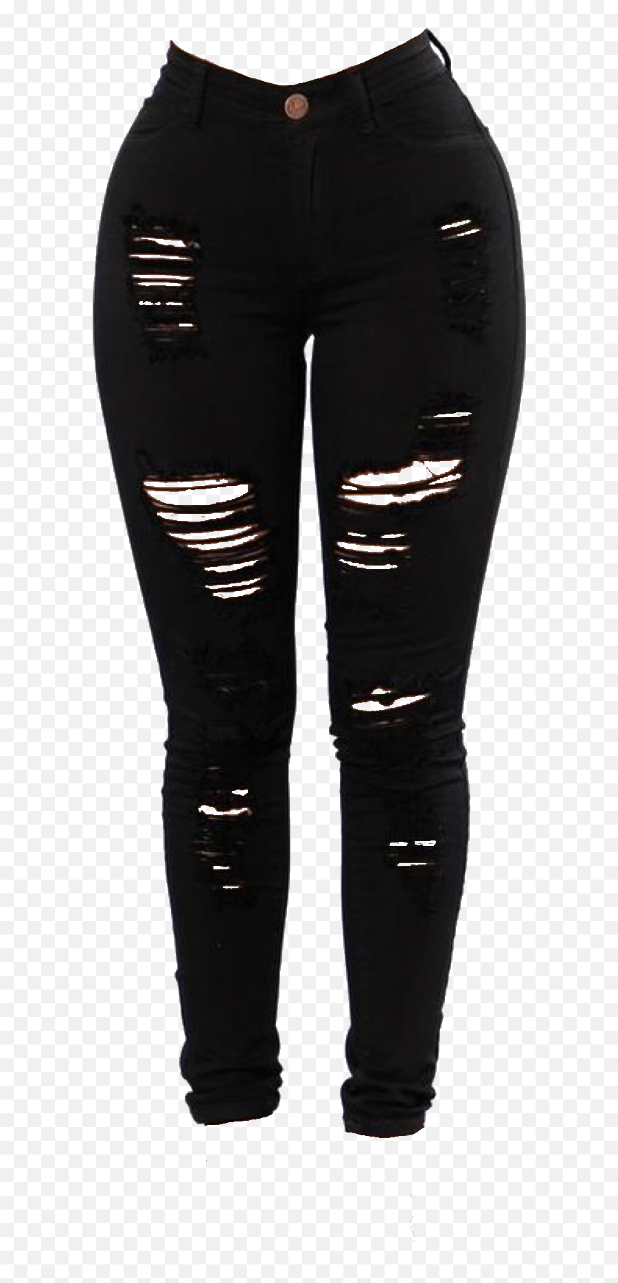 Leggings Png - Transparent Black Ripped Jeans Png Emoji,To Be Continued Meme Png