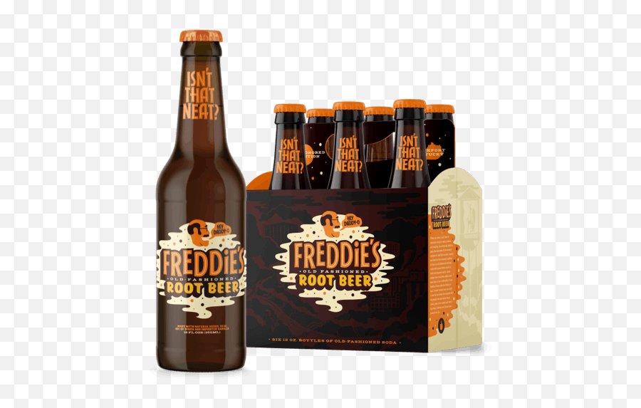 Buffalo Trace Freddieu0027s Root Beer Soda 6 Pack 12 Oz Bottle - Root Beer Emoji,Buffalo Trace Logo