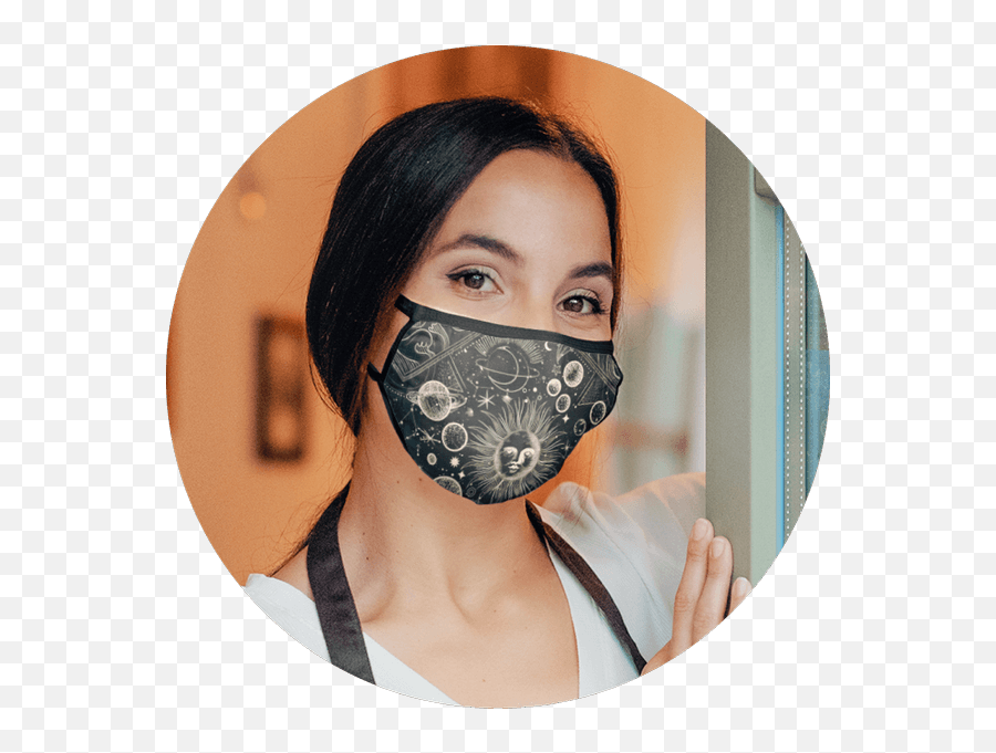 Custom Face Mask Printing From - For Adult Emoji,Custom Logo Face Mask