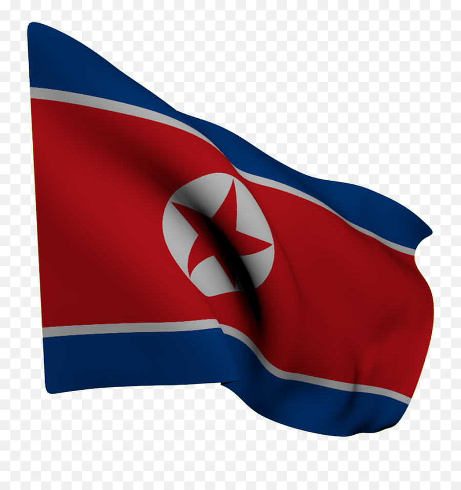 Nk Flag 3 E1502645103258 - Bandera Corea Del Norte Png Blue And Red Flag And White With Star Emoji,Bandera Usa Png