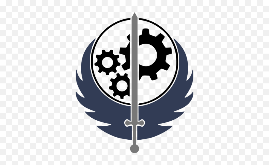 Pin - Fallout Brotherhood Of Steel Logo Emoji,Brotherhood Of Steel Logo
