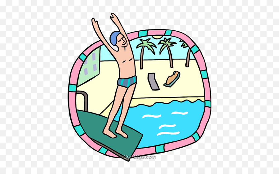 Preparing To Dive Into Pool Royalty Emoji,Dive Clipart