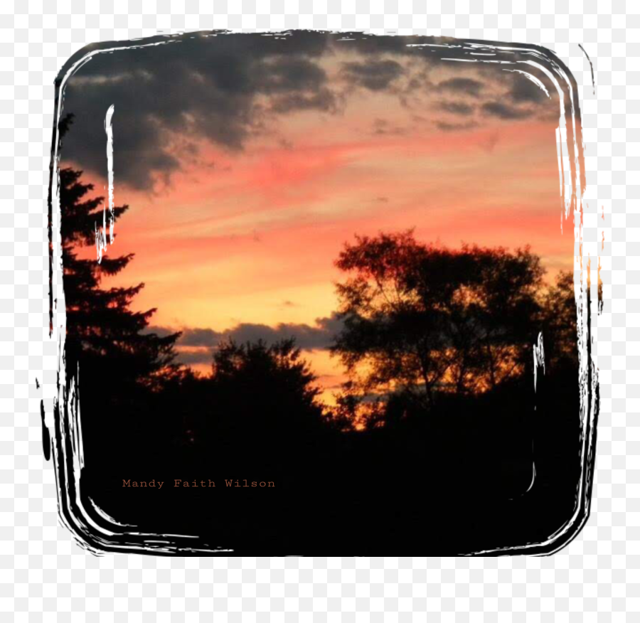 Scene Sunset Sky Nature Sticker By Mandy Wilson Emoji,Sunset Sky Png